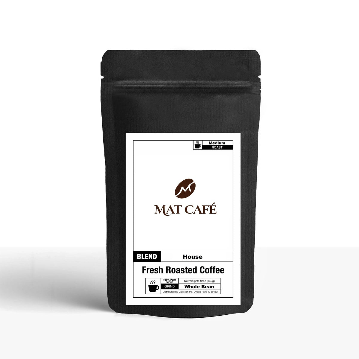 MAT Café House Blend 12 oz coffee bag