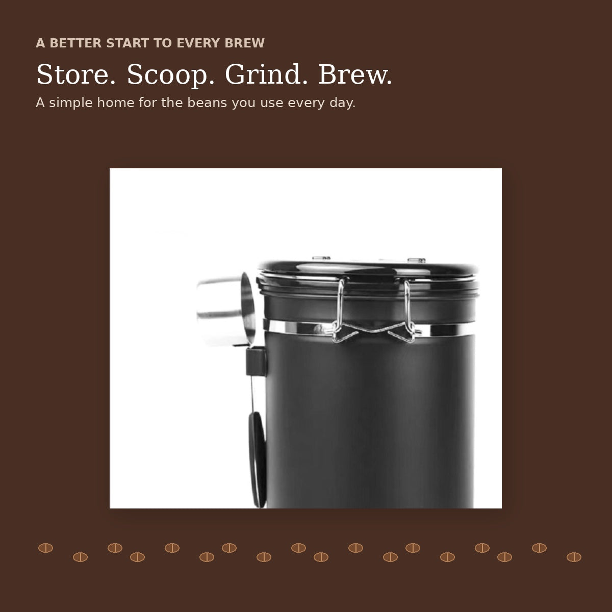 MAT Airtight Coffee Canister for a simple daily whole-bean coffee storage routine