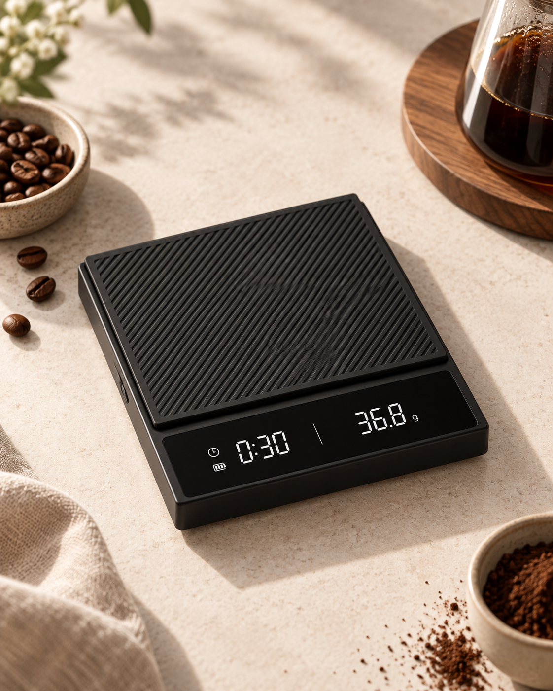 MAT Café Precision Brew Scale included in Complete Brew Set